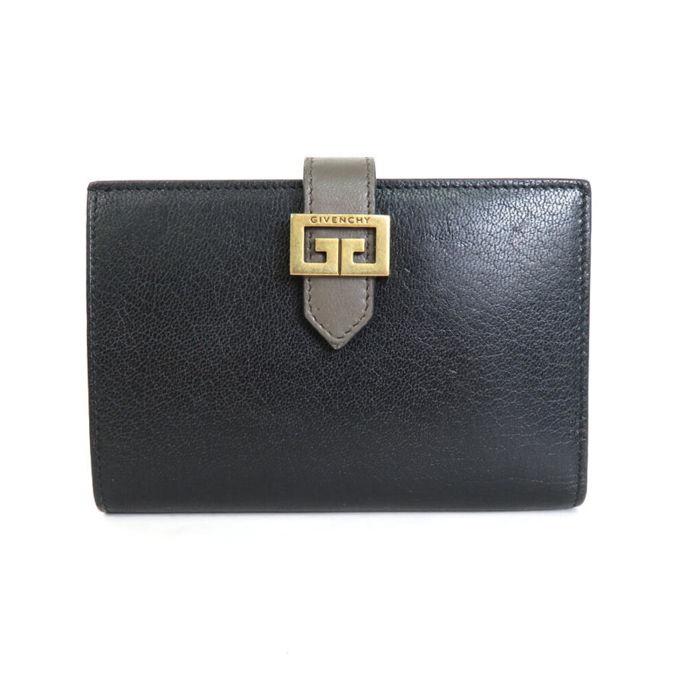 Givenchy Bi fold Wallet Leather Black Gray